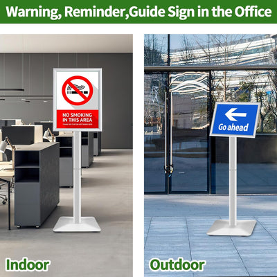 VAIIGO Heavy Duty Sign Holder Poster Stand, Adjustable Menu Display Stand Floor Standing Sign Holder