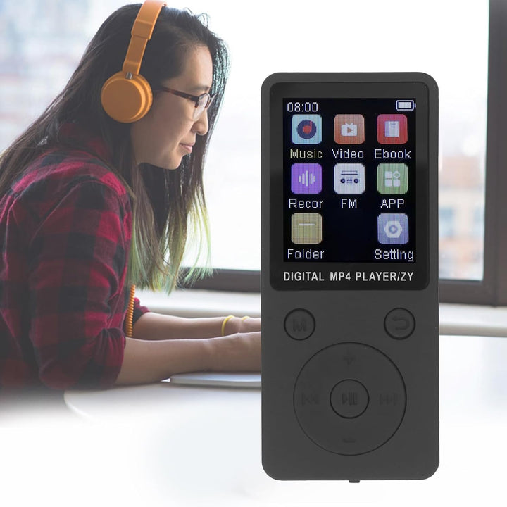 MP3 Player mit Bluetooth 5.0, 64GB Tragbarer MP4 Musikplayer mit 1,8 Zoll Farbbildschirm, Integriert