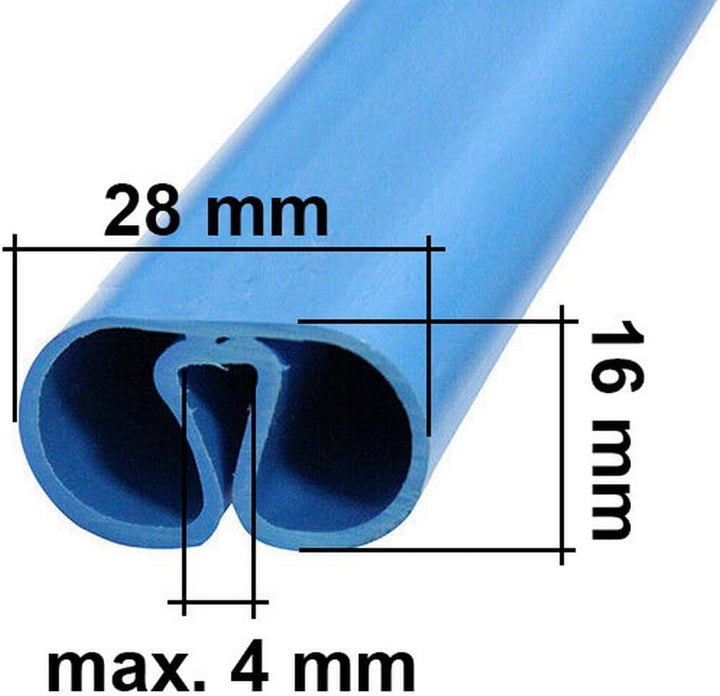 SAXONICA Pool Handlauf Set Splasher für Rundpool Ø 500 cm I blau I 5 m