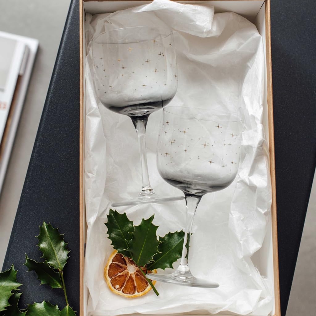 like. by Villeroy & Boch – Winter Glow Weinkelch-Set 2tlg., brilliantes Kristallglas, Weingläser mit