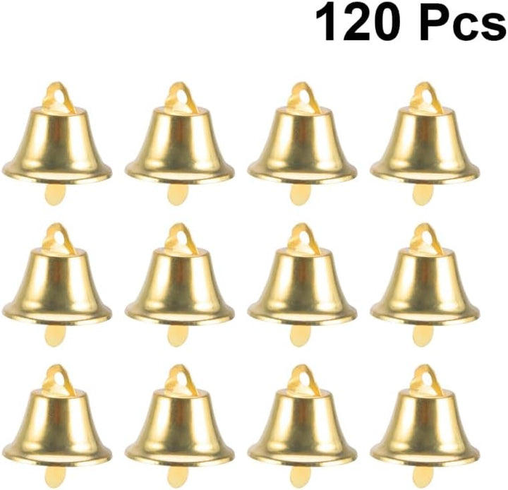 Operitacx 120 StüCk GlöCkchen Zum Basteln, 20mm Kleine GlöCkchen FüR Basteln, Weihnachtsglocken, Win