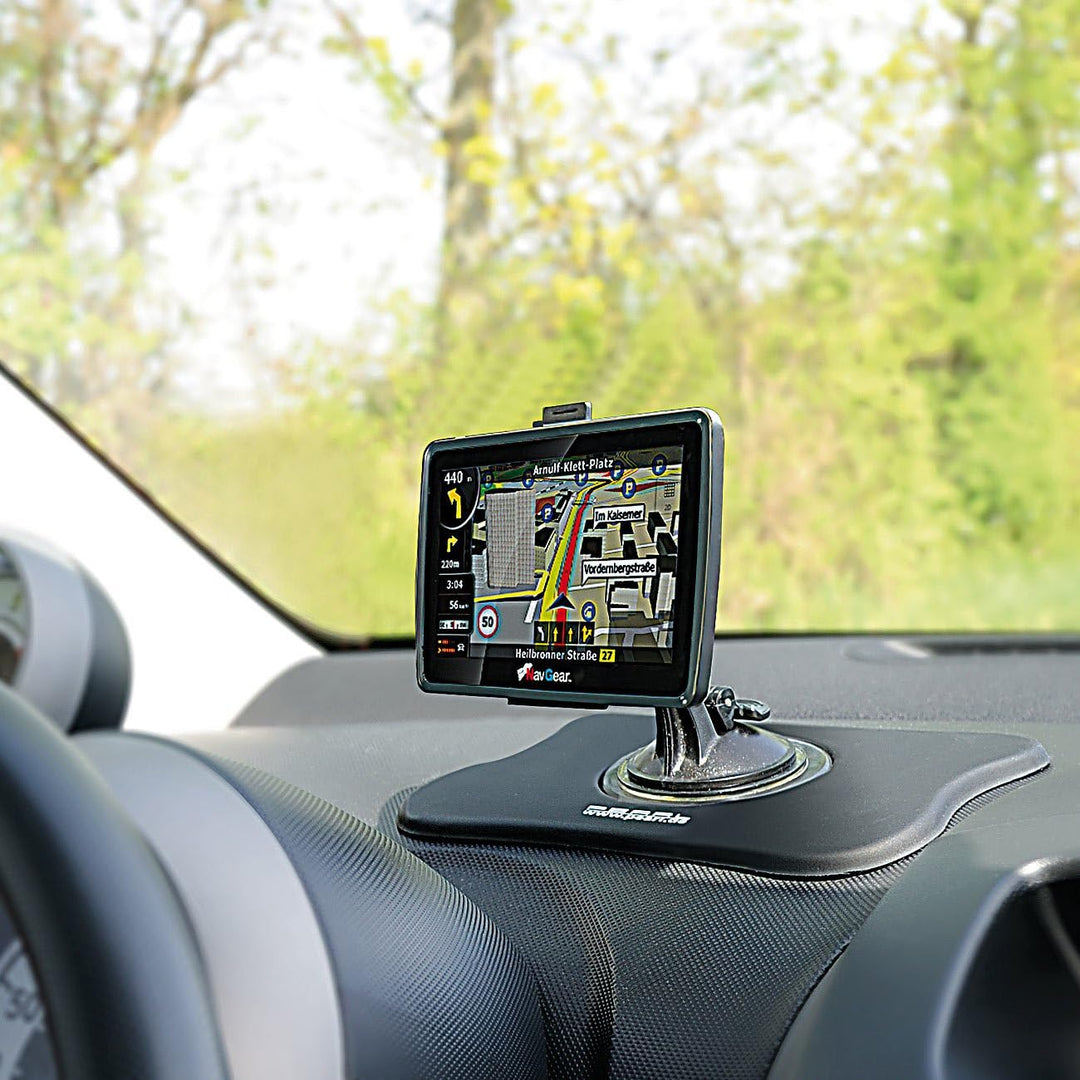 NavGear Zubehör zu Halter für Navi im Auto: Schwanenhals-Navi-Halterung mit selbsthaftender Saugfuss