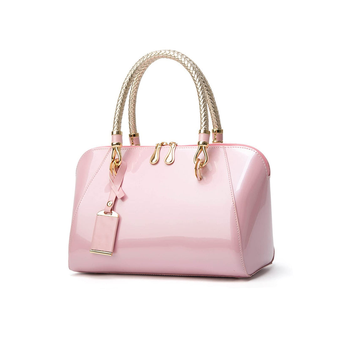 NICOLE & DORIS Mode Handtaschen Damen Lackleder Handtasche Elegant Schultertasche Frauen Umhängetasc