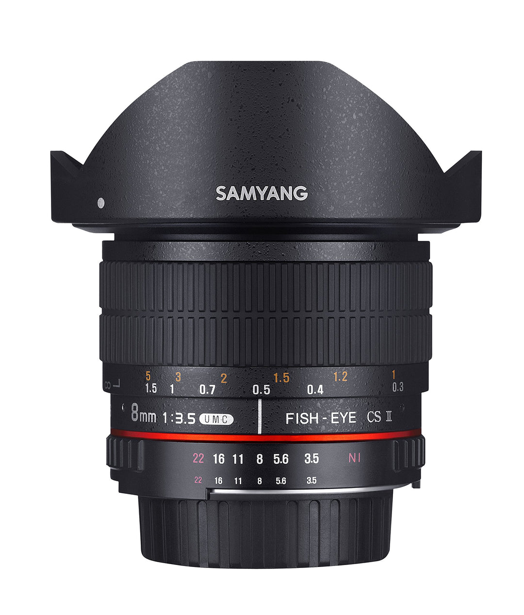 Samyang 8mm F3.5 CS II Objektiv für Anschluss Pentax K, Pentax K
