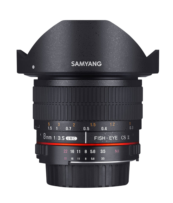 Samyang 8mm F3.5 CS II Objektiv für Anschluss Pentax K, Pentax K