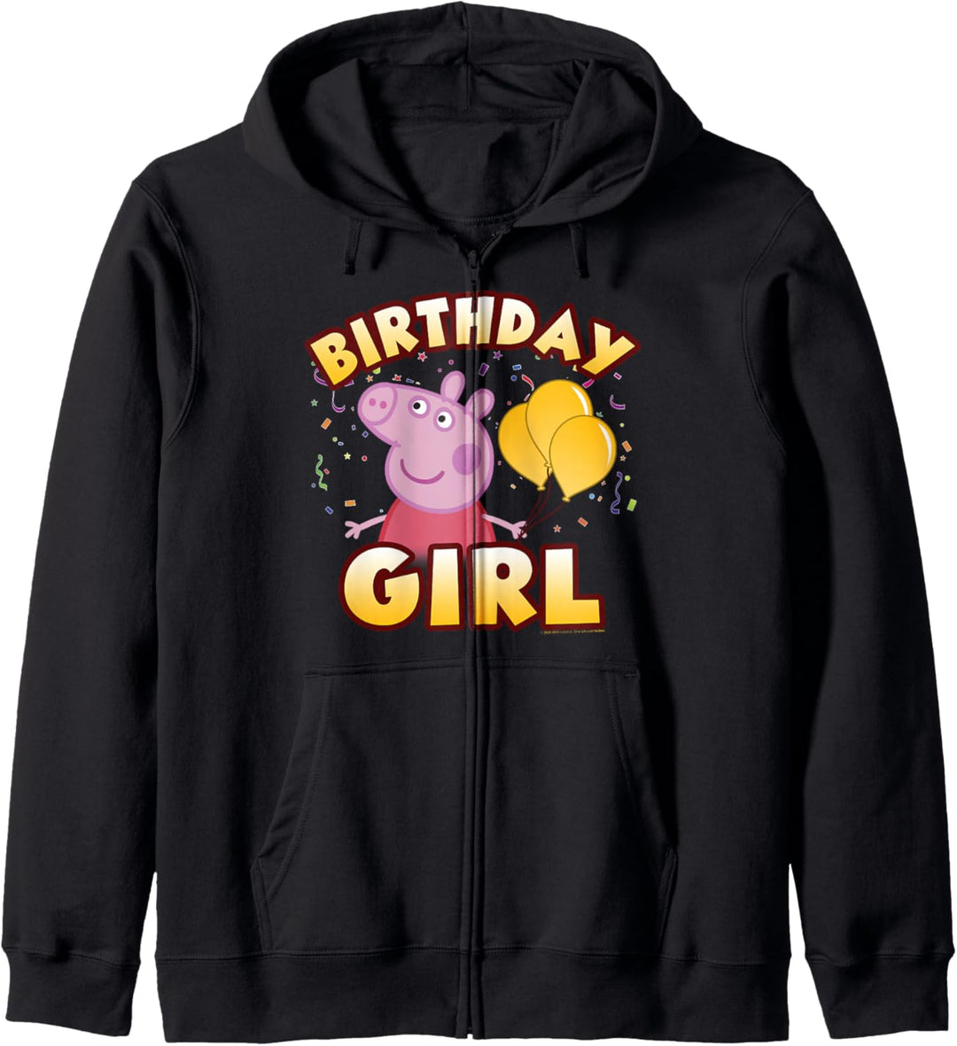 Peppa Pig Birthday Girl Confetti Celebration Kapuzenjacke