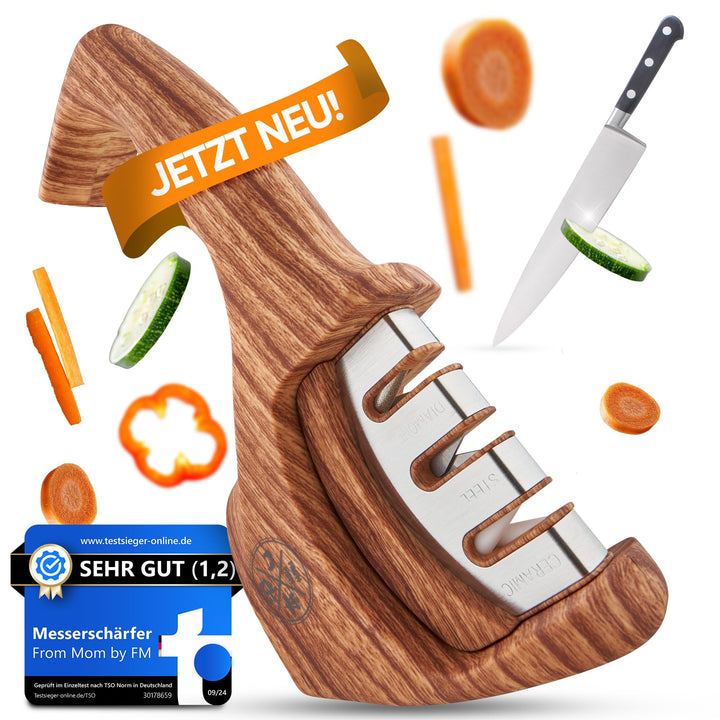 From Mom by FM Messerschärfer [ergonomisch] – Profi-Messerschleifer für scharfe Messer | Knife Sharp