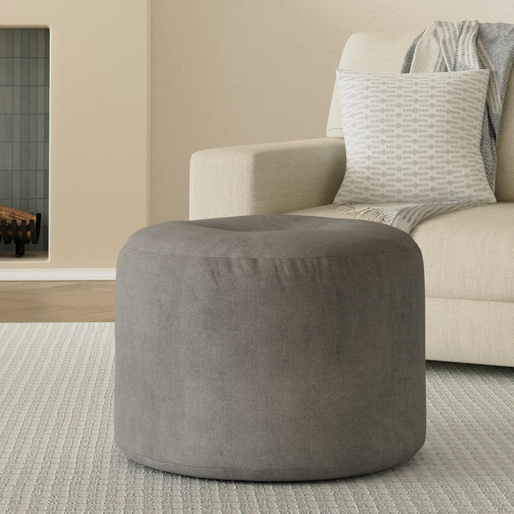 mokebo® Pouf, Hocker o. Bodenkissen 60x40cm 'Der Ruhepouf' Sitzhocker rund & Fusshocker fürs Wohnzim