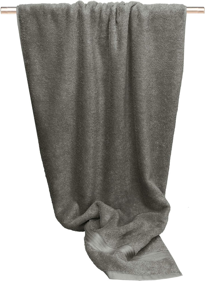 Lashuma Baumwoll Duschhandtuch Linz, Astrologisches Zeichen Stier, Sporttuch 70x140 cm, Farbe Dunkel