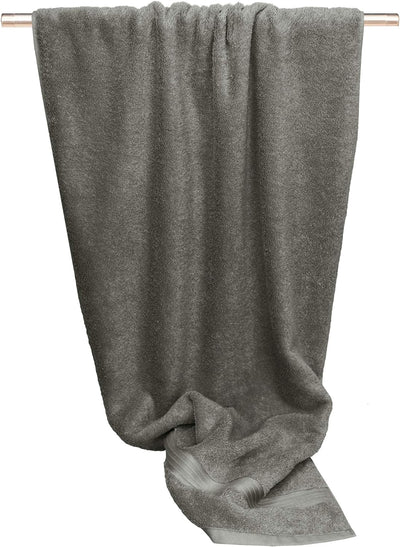 Lashuma Baumwoll Duschhandtuch Linz, Astrologisches Zeichen Stier, Sporttuch 70x140 cm, Farbe Dunkel