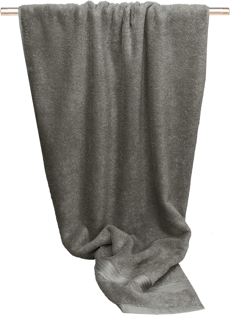 Lashuma Baumwoll Duschhandtuch Linz, Astrologisches Zeichen Stier, Sporttuch 70x140 cm, Farbe Dunkel