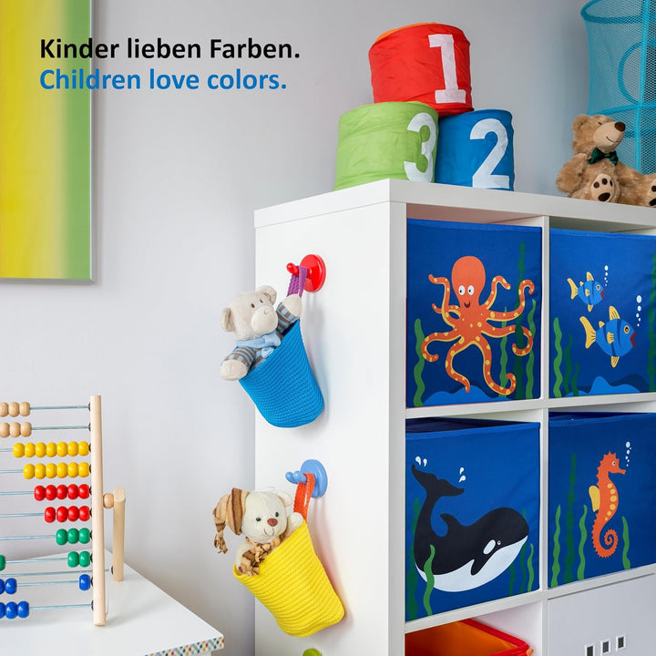 Spielzeugkiste MEER 27L (4 Stück) Spielzeug Aufbewahrung, Spielzeugtruhe, Aufbewahrungsbox Kinder, K