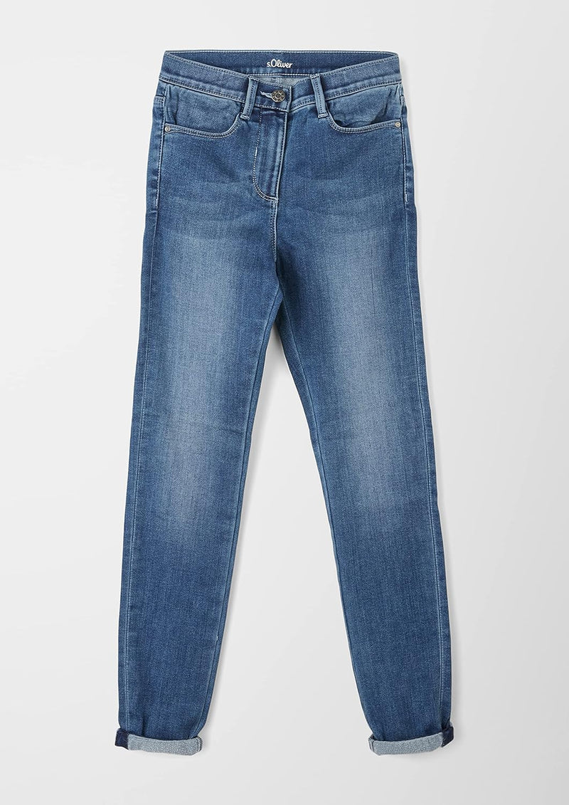 s.Oliver Mädchen Jeans, Skinny Fit 146 Blau, 146 Blau