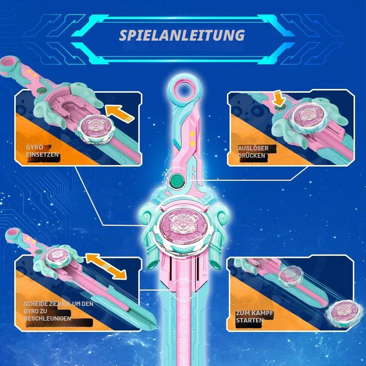 INFINITY NADO Kreisel für Kinder Metall Spielzeug Jungen, Battle Tops Kreisel Launcher Spielzeug, Sp