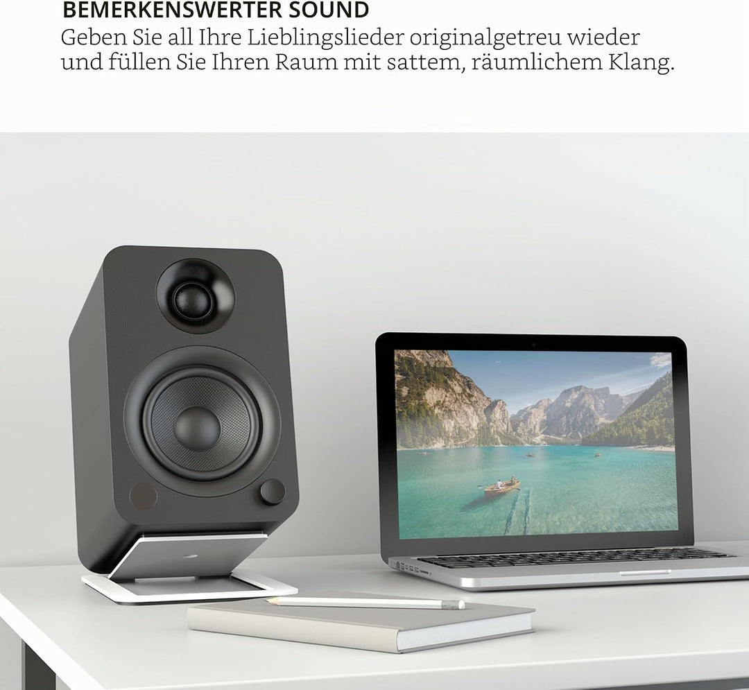 Aktivlautsprecher HiFi Bluetooth Kanto YU schwarz matt verkauft paarweise