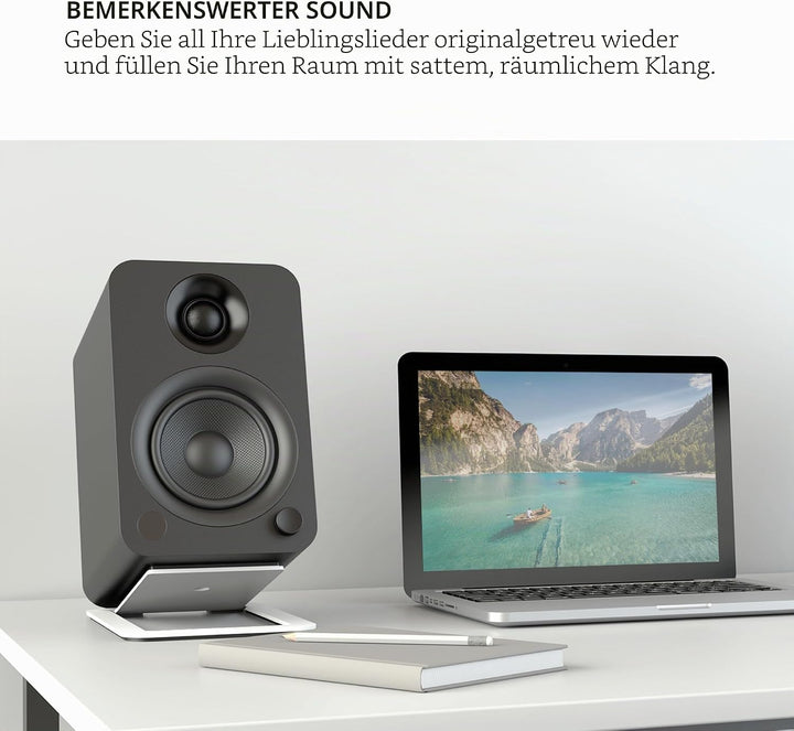 Aktivlautsprecher HiFi Bluetooth Kanto YU schwarz matt verkauft paarweise