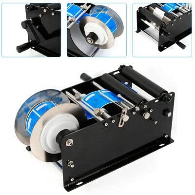 Manuelle Etikettiermaschine Rundflaschenaufkleber 30Times / Minute Rund Dose/ Flasche Halbautomatis