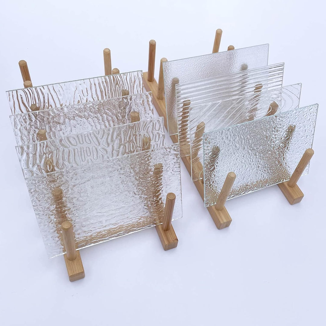 LITMIND 8 Blatt strukturierte, transparente Buntglas-Varieté-Packung, 10,2 x 15,2 cm, Premium-Kunst-
