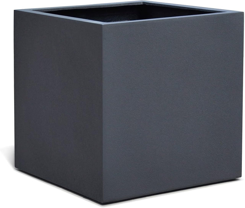ESCHBACH® Pflanzkübel Cube 60 Anthrazit Schwarz Quadratisch XL * 60 x 60 x 60 cm * 10 Jahre Garantie