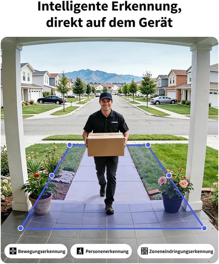 Aqara Türklingel-Kamera G400 mit Chime, Kabelgebunden/PoE, HomeKit Secure Video, 2K HD Panoramaansic