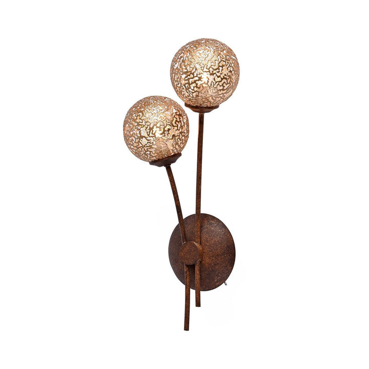 Paul Neuhaus 9032-48, Wandleuchte, Aluminium, Rost, 17 x 18 x 19 cm