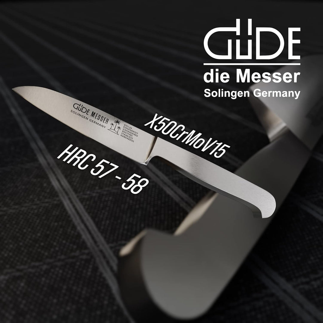 GÜDE Solingen - Gemüsemesser geschmiedet, 9 cm, Ganzstahl, KAPPA, Handmade Germany Gemüsemesser 9 Cm