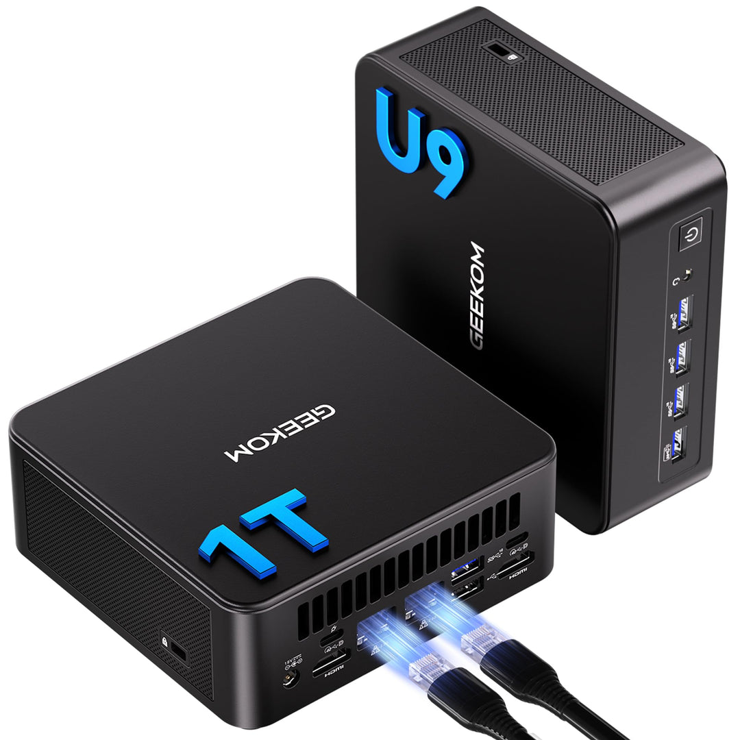GEEKOM IT13 MAX Mini PC mit U9-185H(16C/22T, bis zu 5.1GHz), Dual 2.5G LAN Windows 11 Pro Mini Compu
