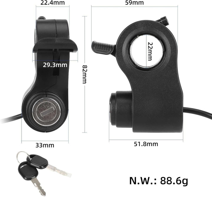Elektrisches Türschloss für Kukirin G2 Pro/G2 Max, 5-polig, Elektroroller Starterschalter Gashebel m