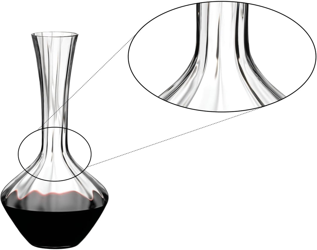 RIEDEL Manufaktur Vitis Exquisit Dekanter - Einzelpackung, Karaffe, Kristallglas, Handwäsche - Glasr