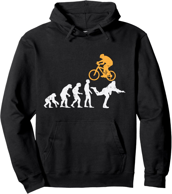 Bike Evolution Funny Bicycle BMX Racing Cycling Biker Gift Pullover Hoodie