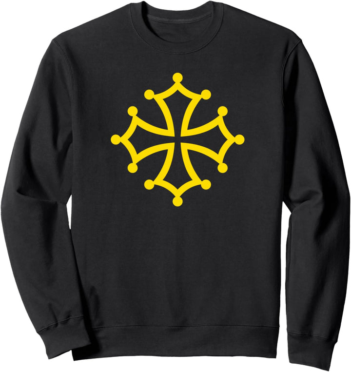 Flagge von Okzitanien Okzitanisches Kreuz TOULOUSE LANGUEDOC Sweatshirt