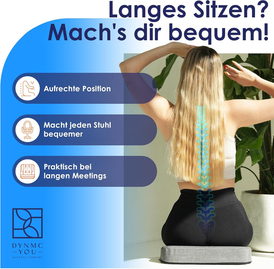 DYNMC you Keilkissen Auto Mittelhart H3 - Test SEHR GUT - INNOVATIONSPREIS ERGONOMIE mit Physiothera