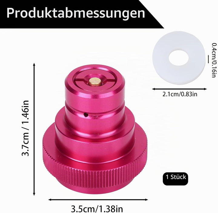 Verbesserter CO2 Schnelladapter, Kompatibel mit DUO/Terra/Art Zubehör zum Nachfüllen von Soda Maker