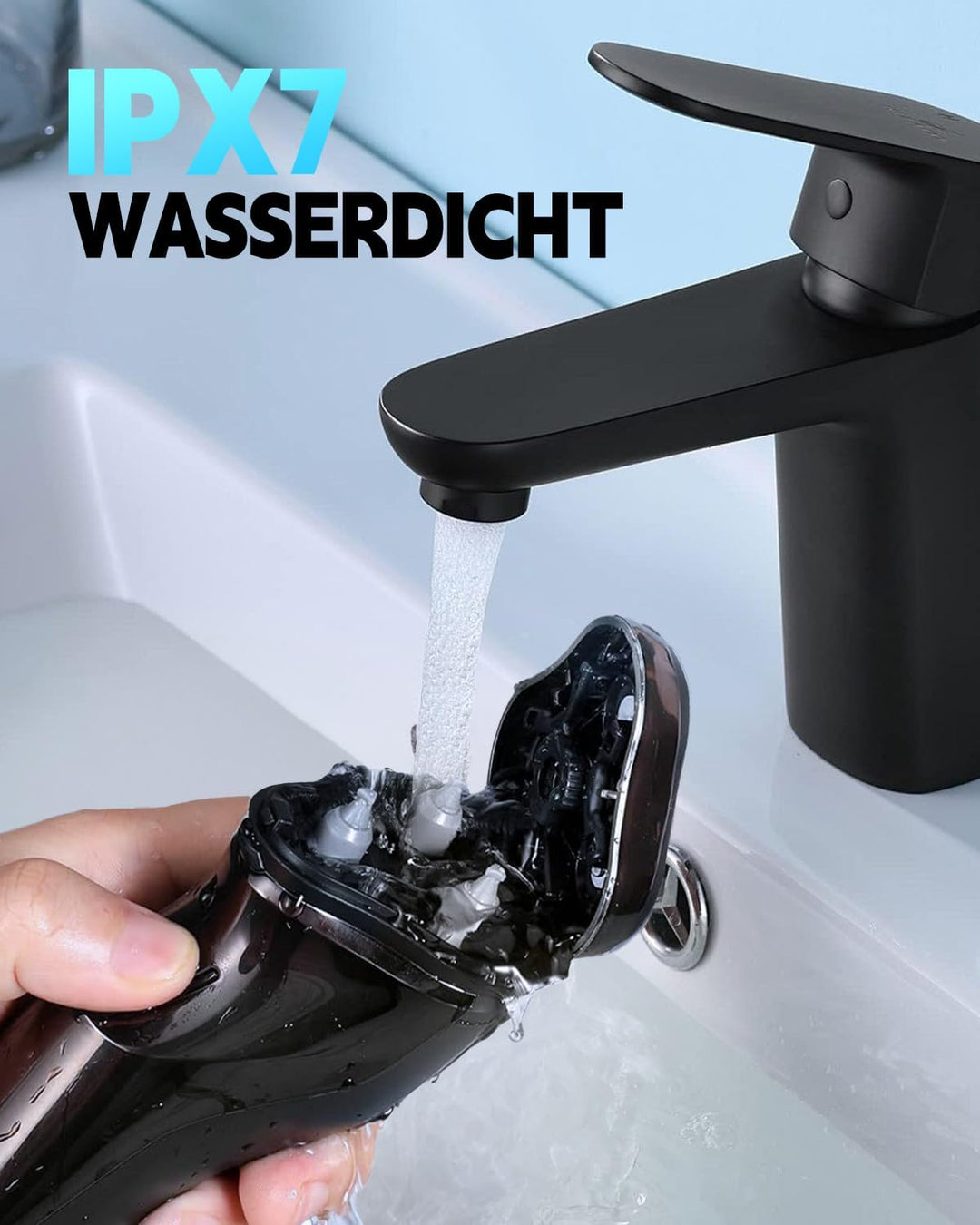 Rasierer Herren Elektrisch mit 4D-Schwebekopf, 2026 New IPX7 Wasserdichter Elektrorasierer, Nass- un