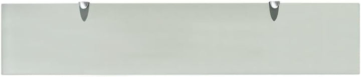 vidaXL Wand Regal Glasregal Glasboden Glasablage Badregal Mattiert 100x20cm 8 mm Weiss 100 x 20 cm/1