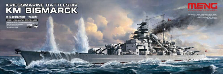 Meng PS-003 Modellbausatz Kriegsmarine Battleship KM Bismarck, verschieden