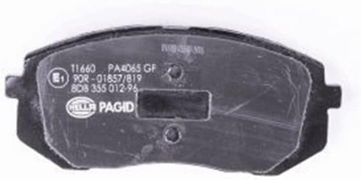 HELLA PAGID 8DB 355 012-961 Bremsbelagsatz - T1660 - Dicke/Stärke: 16.6mm - mit akustischer Verschle