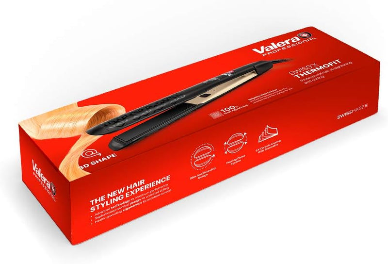Valera, Swiss’X Thermofit, professioneller Keramik-Haarglätter, für glattes und lockiges Haar, schla