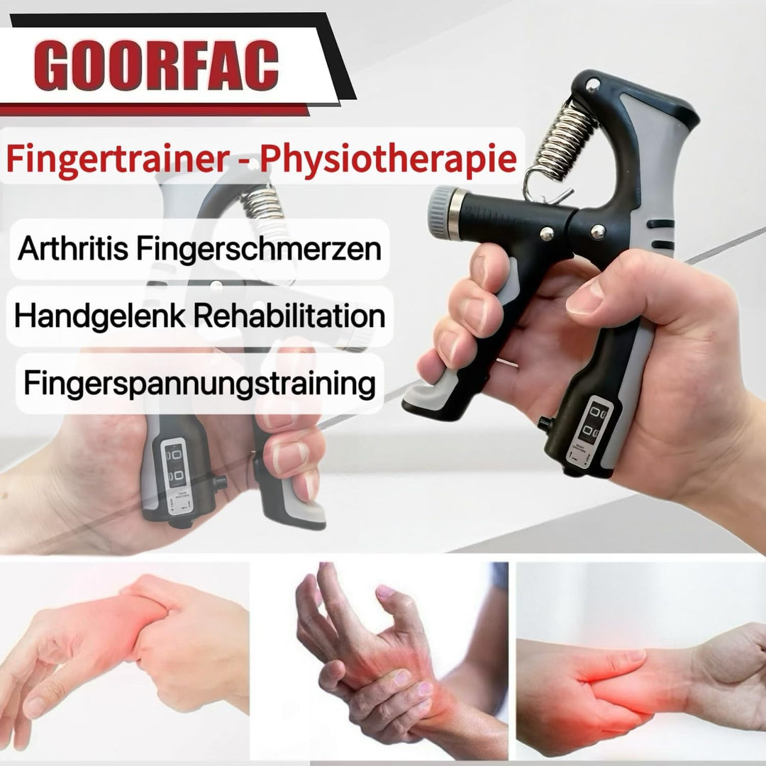 Griffkraft trainer Handtrainer Fingertrainer 2er Set，Einstellbarer Widerstand Handtrainer (10-100kg)