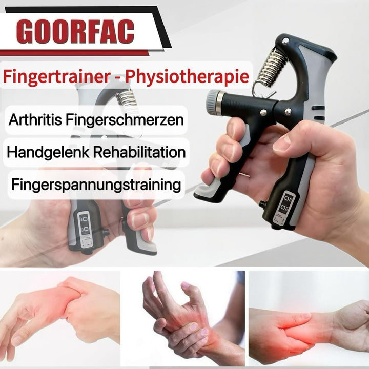 Griffkraft trainer Handtrainer Fingertrainer 2er Set，Einstellbarer Widerstand Handtrainer (10-100kg)