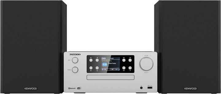 KENWOOD M-925DAB-S - Micro HiFi-System mit DAB+, CD, USB, Bluetooth, 2 x 50 Watt RMS und TFT-Display