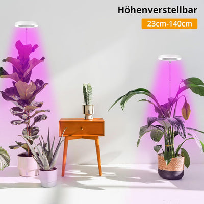 Sondiko LED Pflanzenlampe, Pflanzenlampen Vollspektrum Bis Zu 140 CM Höhe Mit 72 LEDs, 3 Beleuchtung