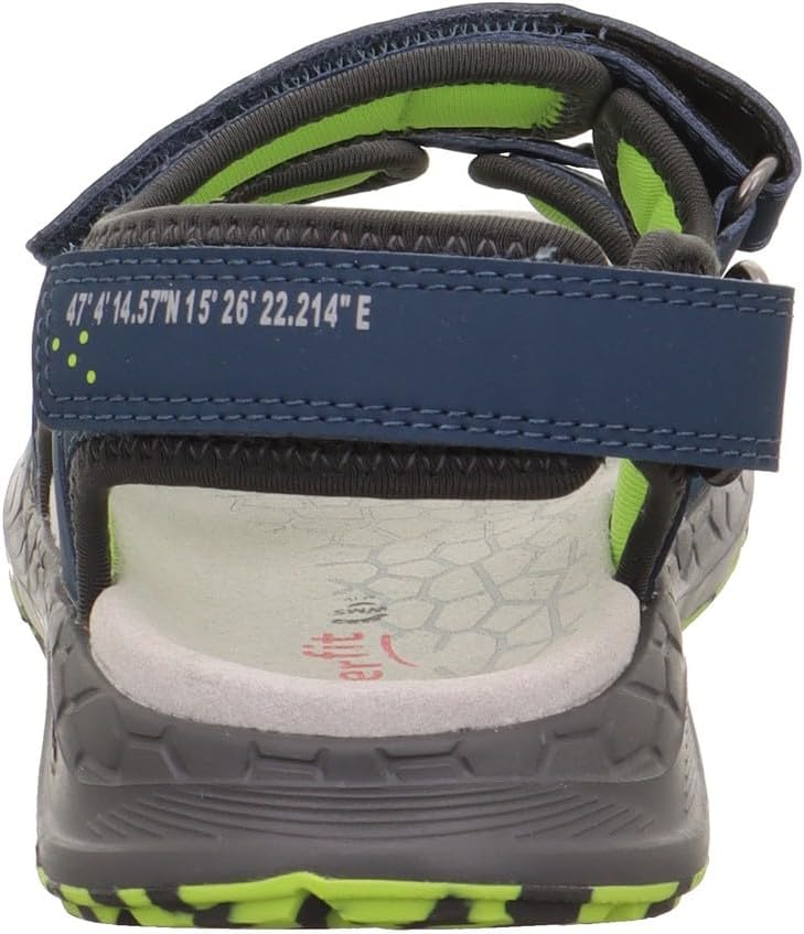 Superfit Jungen Criss Cross 1-000583 Sandale 27 EU Weit Blau Grün 8040, 27 EU Weit Blau Grün 80