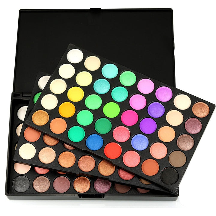 FantasyDay 120 Farben Hochpigmentierte Warme Natürliche Matt Schminke Lidschatten Palette Makeup Kit
