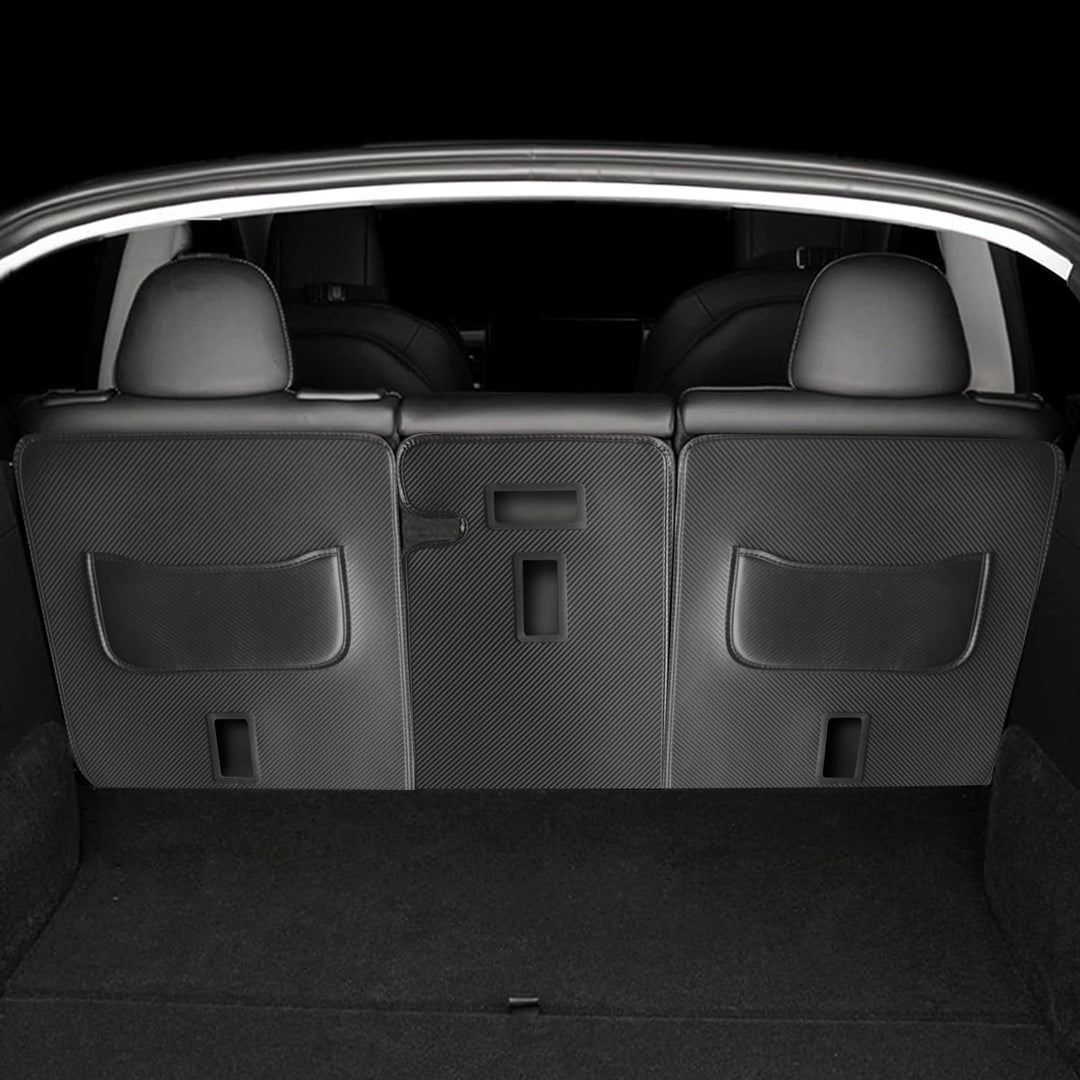 TOPABYTE Rücksitzbezug Rücksitzbezug für Tesla Model Y 2020-2024 Zweite Sitzreihe Rückenlehnenschutz