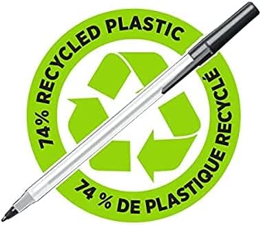 BIC Ecolutions Kugelschreiber, Round Stic .50-Count, 1.0mm schwarz, .50-Count, 1.0mm schwarz