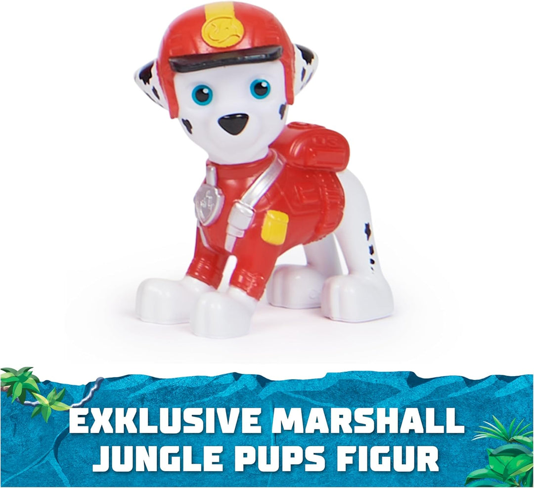 PAW PATROL Jungle Pups - Grosses Elefanten-Fahrzeug mit Wasser-Abwurf (Deluxe Fahrzeug) und Marshall