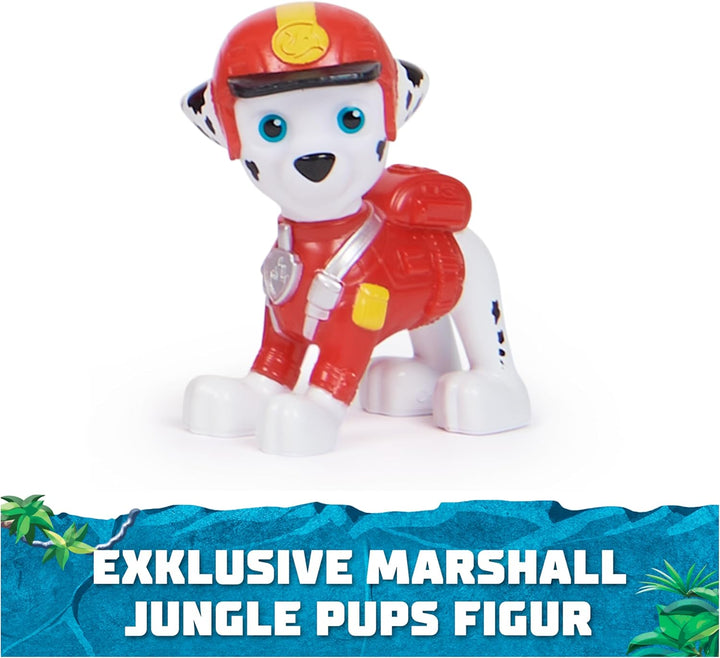 PAW PATROL Jungle Pups - Grosses Elefanten-Fahrzeug mit Wasser-Abwurf (Deluxe Fahrzeug) und Marshall