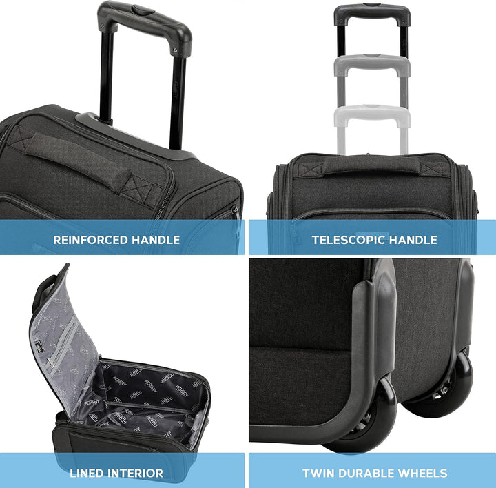 Flight Knight easyJet Underseat Carry On Non Priority Approved Handgepack Koffer - 2 Rader - Ultra L