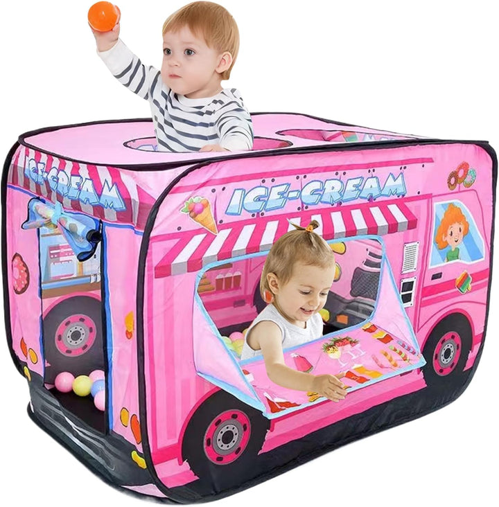 Faltbares Pop-up-Zelt für Kinder, atmungsaktiver Eiswagen mit hoher Dichte, grosses Spielzelt 44 x 3